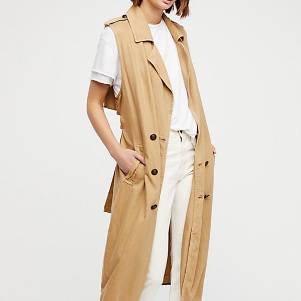 Free People sleeveless trench style  44040137  xs